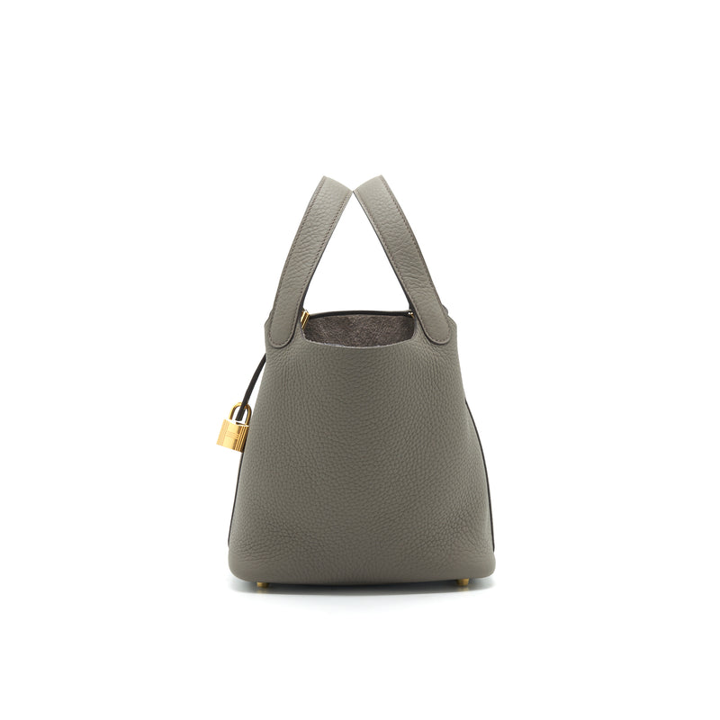 HERMES PICOTIN 18 GRIS ETAIN GHW