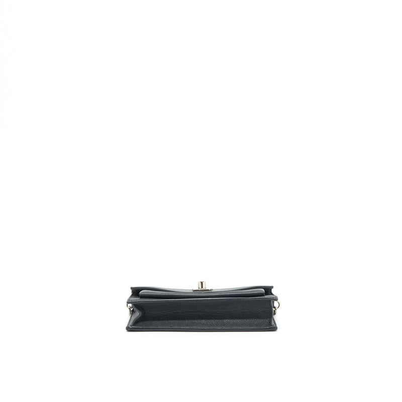 Mylockme Chain Pochette Leather Black SHW