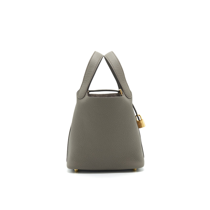 HERMES PICOTIN 18 GRIS ETAIN GHW