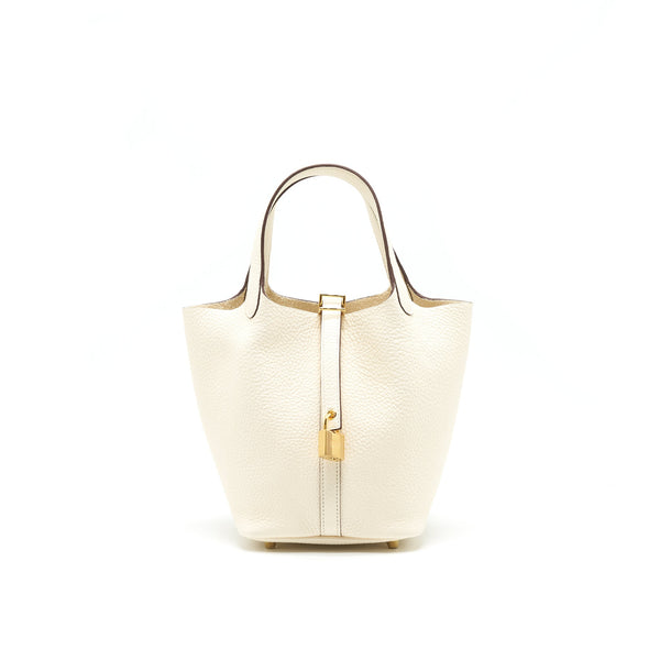 Hermes Picotin 18 Lock Bag Nata GHW Stamp Z