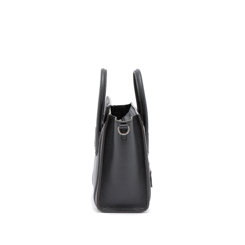 Celine Nano Luggage Bag Calfskin Black SHW