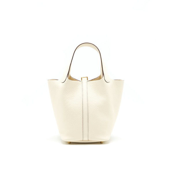 Hermes Picotin 18 Lock Bag Nata GHW