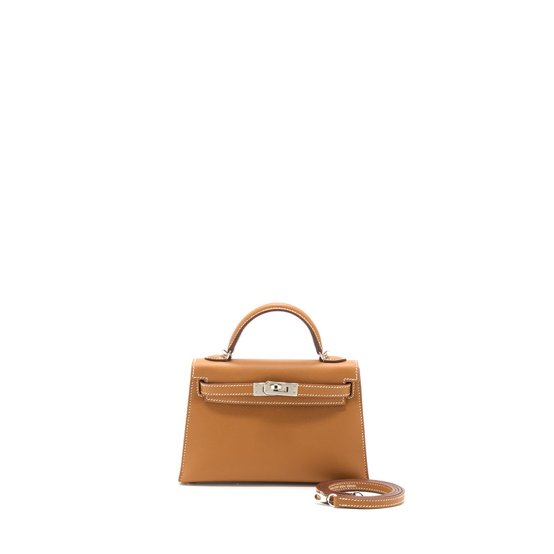 Hermes Mini Kelly Epsom Gold SHW Stamp D