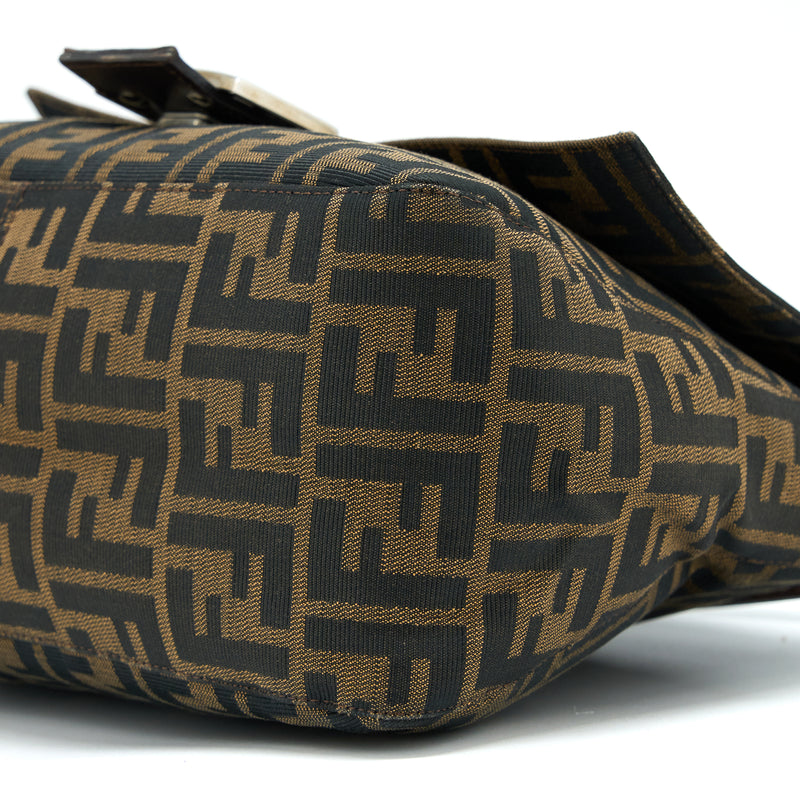 Fendi Vintage Baguette Bag FF Jacquard Fabric SHW