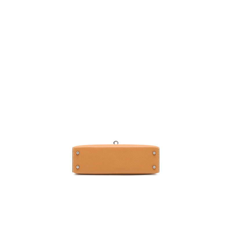 Hermes Mini Kelly Epsom Gold SHW Stamp D