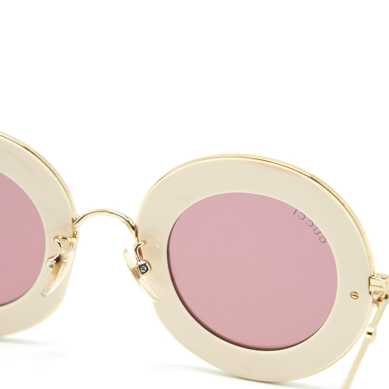 Gucci L’aveugle Par Amour Sunglasses White/Multicolour
