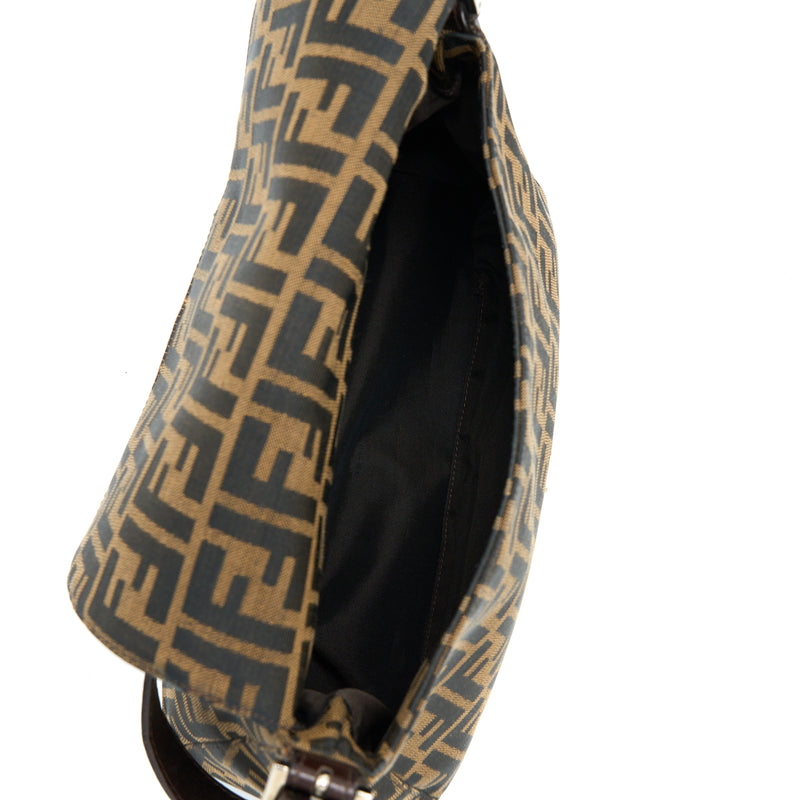 Fendi Vintage Baguette Bag FF Jacquard Fabric SHW