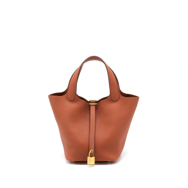 Hermes Picotin 18 Lock Bag Clemence Cuive GHW Stamp Y