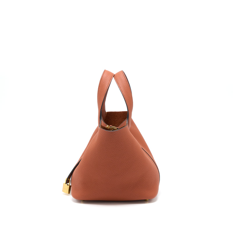Hermes Picotin 18 Lock Bag Clemence Cuive GHW Stamp Y