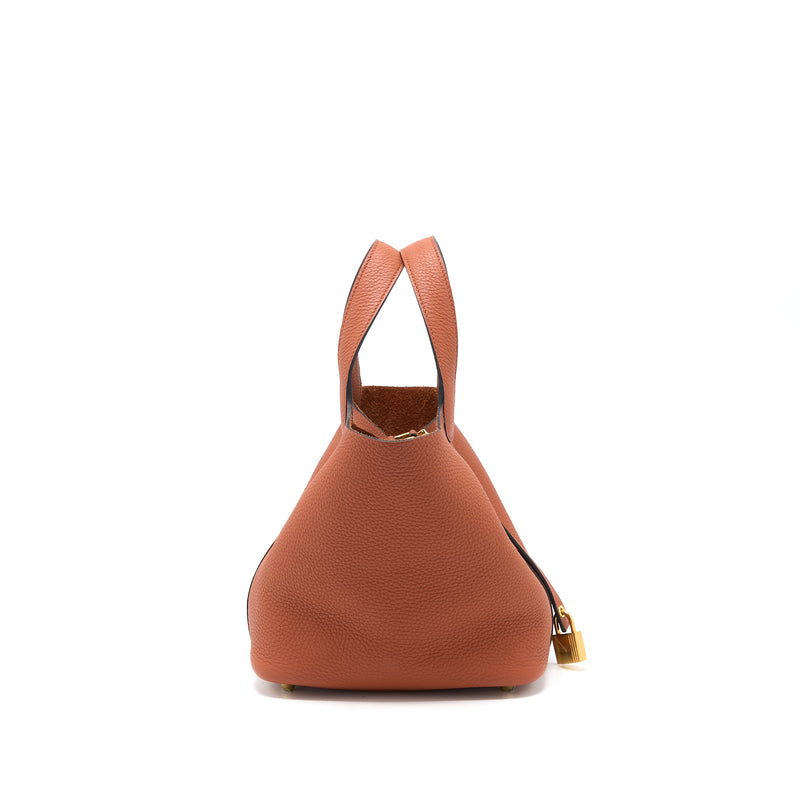 Hermes Picotin 18 Lock Bag Clemence Cuive GHW Stamp Y