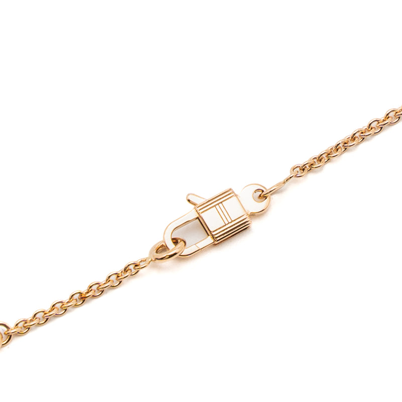 Hermes Amulette Constance Pendant Rose Gold Diamonds