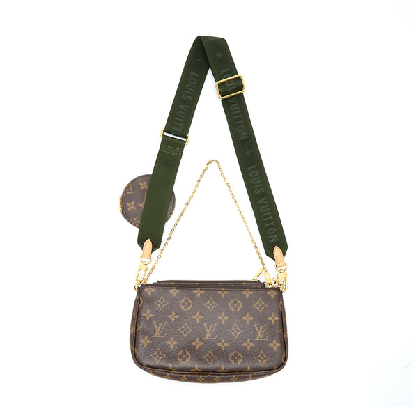 Louis Vuitton Multi Pochette With Khaki Strap GHW