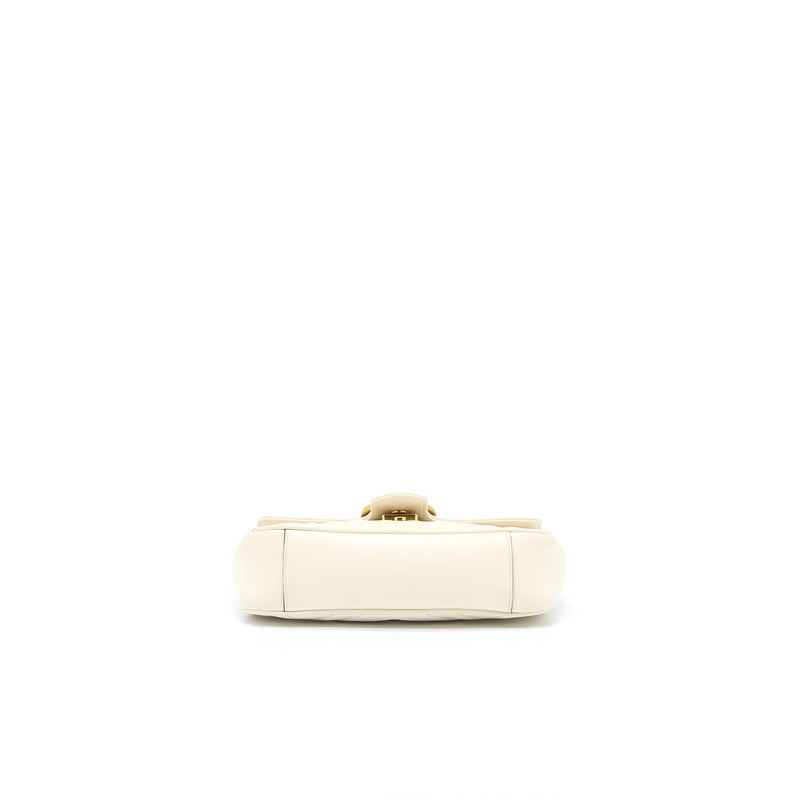 Gucci Mini Marmont Calfskin White GHW