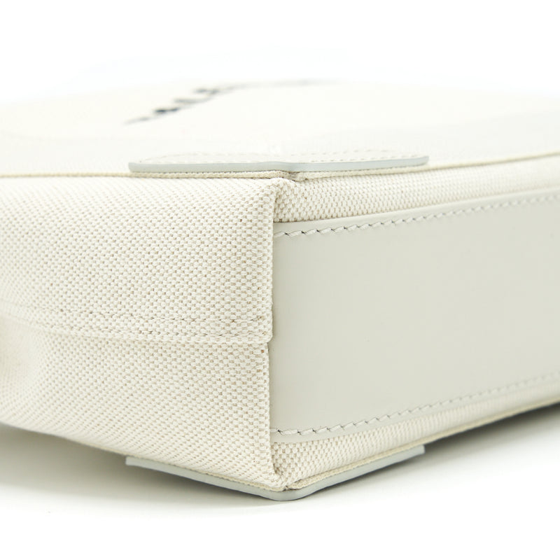 Balenciaga Cabas Fabric/Leather Off white SHW