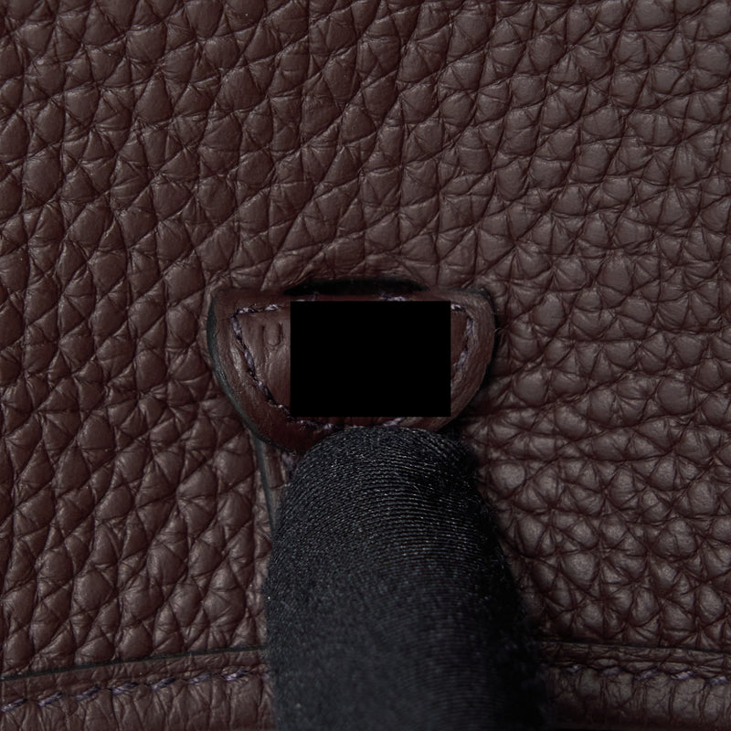 Hermes Mini Evelyne Clemence Rouge Sellier, With Multicolour Strap GHW Stamp U