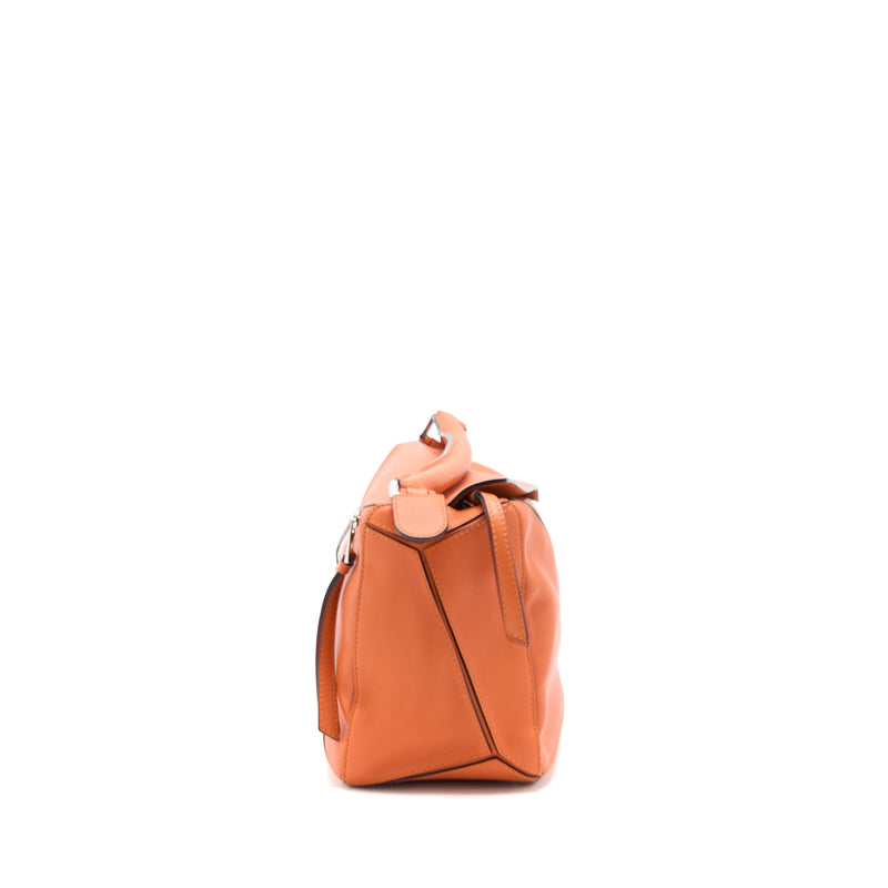 Loewe Medium Puzzle Bag Calfskin Orange SHW