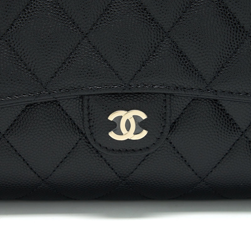Chanel 3 In 1 Wallet On Chain Black Caviar LGHW