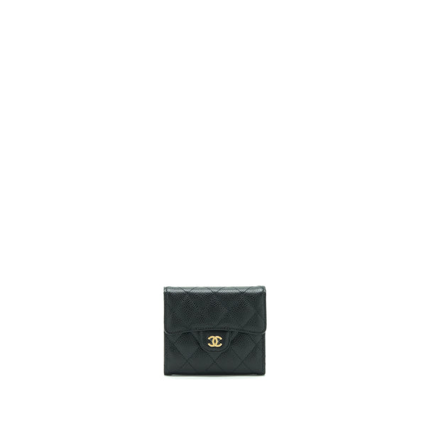 Chanel Classic Small Flap Wallet Caviar Black GHW