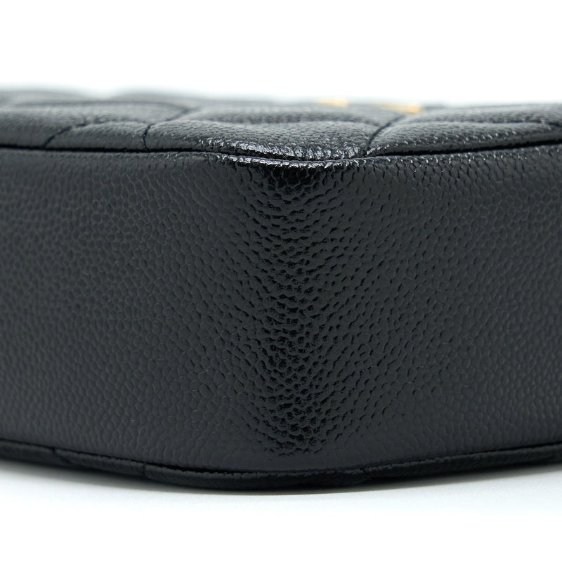 Chanel 22P Camera Crossbody Bag Caviar Black GHW(Microchip)