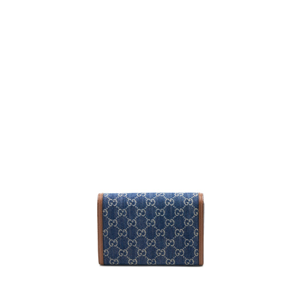 Gucci Dionysus Wallet on Chain GG Supreme Denim/Leather Multicoloured Hardware