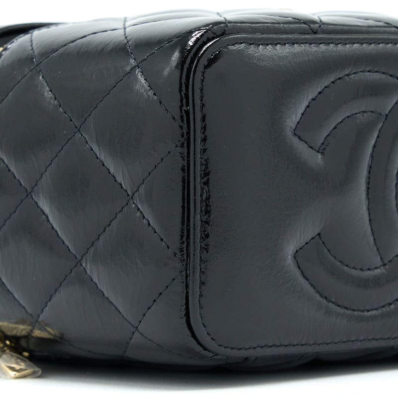 Chanel Vanity Case Glazed Lambskin Black LGHW