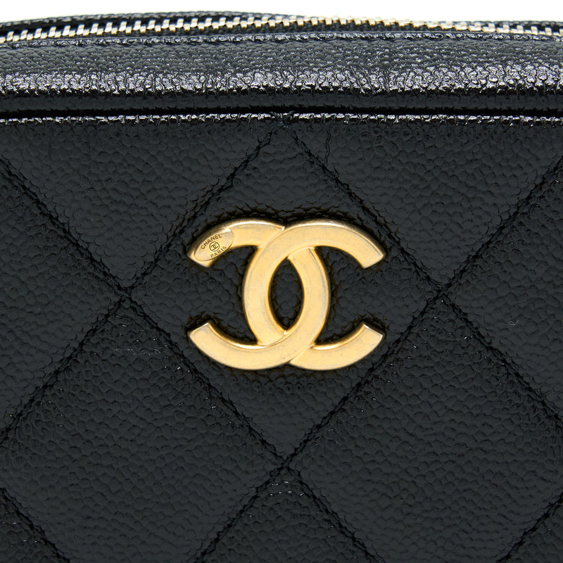 Chanel 22P Camera Crossbody Bag Caviar Black GHW(Microchip)