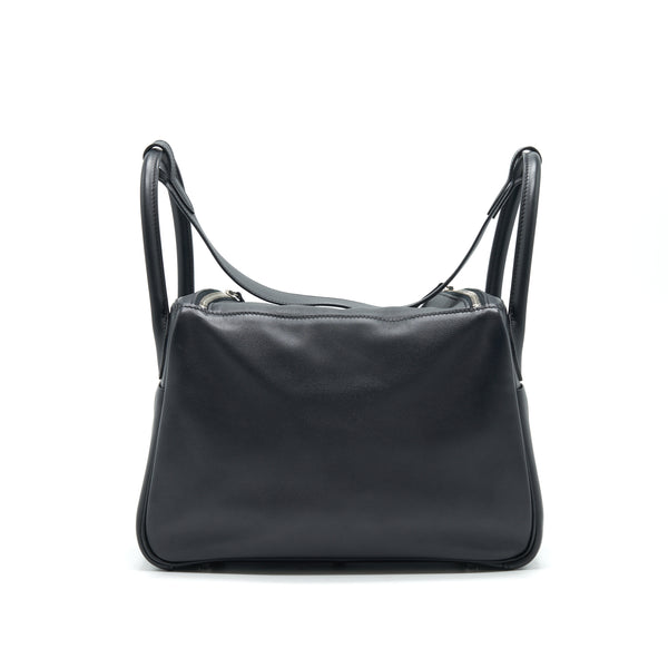 HERMES Lindy 30 Swift in Black SHW Stamp X