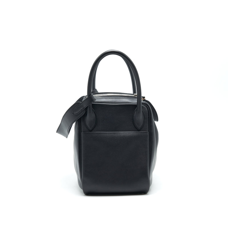 HERMES Lindy 30 Swift in Black SHW Stamp X