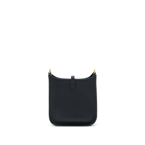 Hermes Mini Evelyne Clemence Black GHW Stamp Z