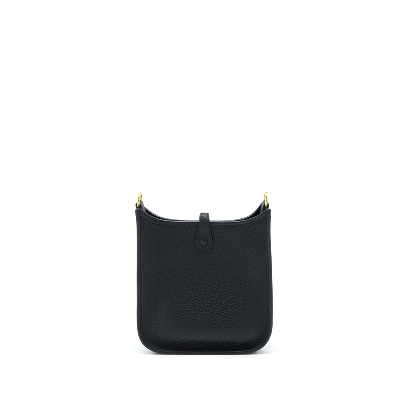 Hermes Mini Evelyne Clemence Black GHW Stamp Z