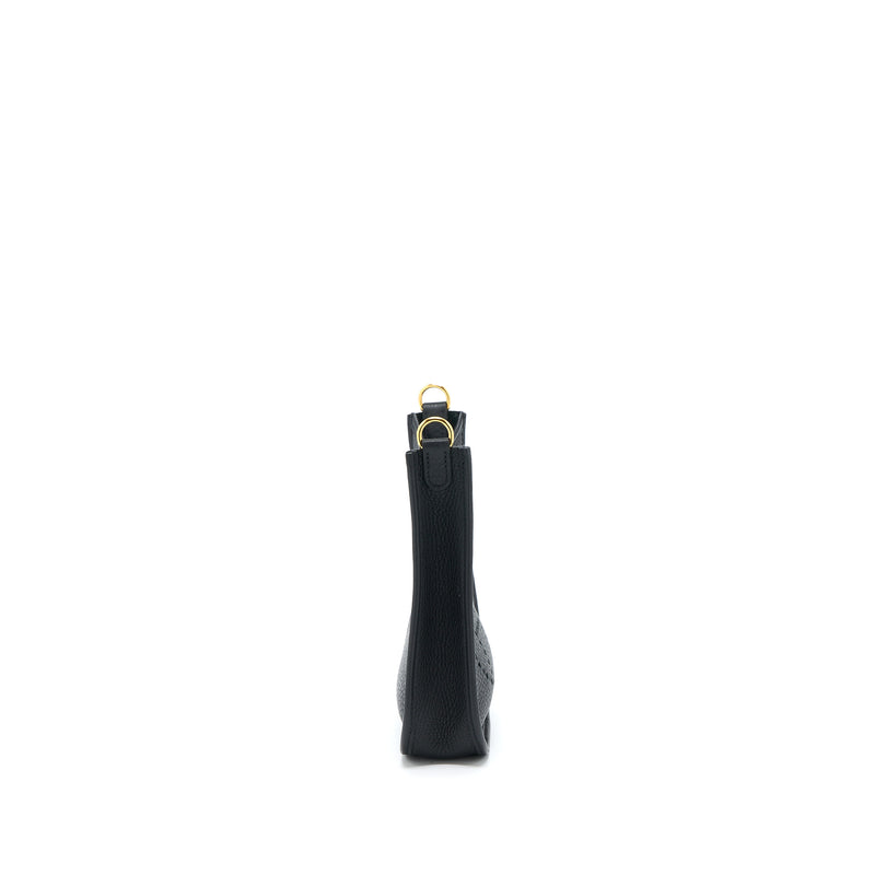 Hermes Mini Evelyne Clemence Black GHW Stamp Z