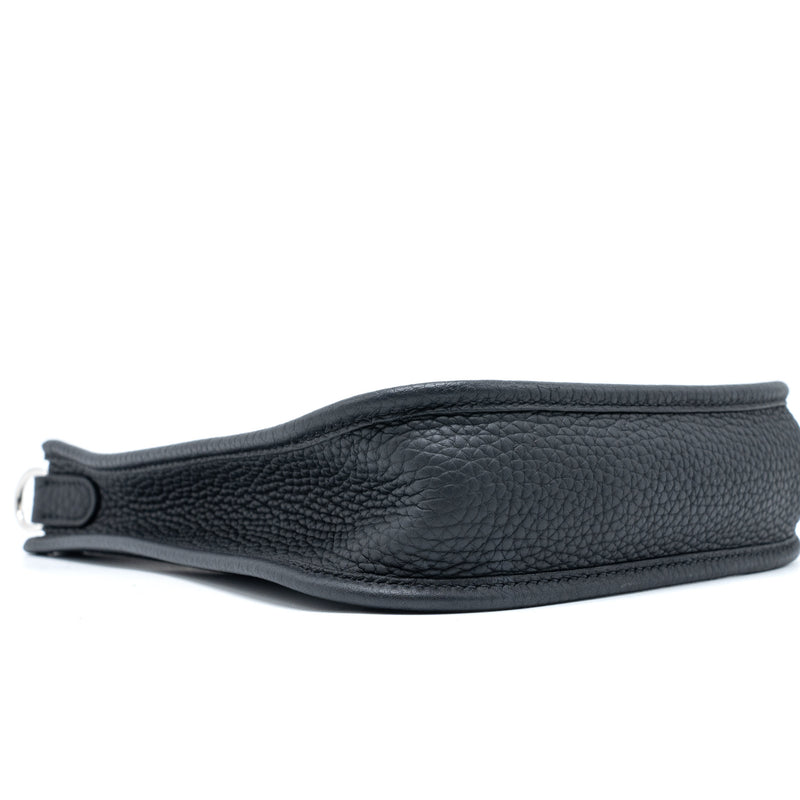Hermes Mini Evelyn Clemence Black SHW Stamp Y