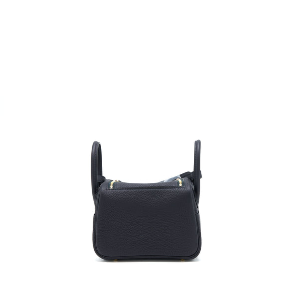 Hermes Mini Lindy Clemence 3Y Caban GHW Stamp U