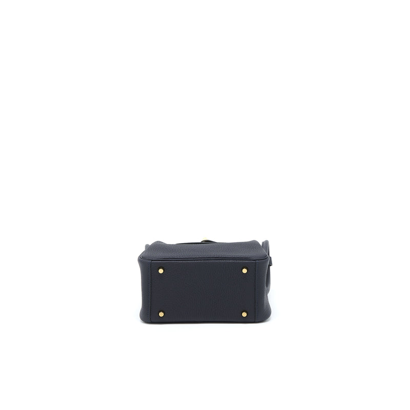 Hermes Mini Lindy Clemence 3Y Caban GHW Stamp U