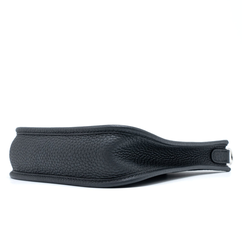 Hermes Mini Evelyn Clemence Black SHW Stamp Y