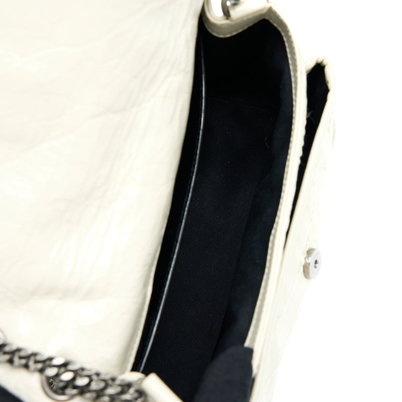 Saint Laurent/ YSL Niki Baby Chain Bag In Crinkled Vintage Leather