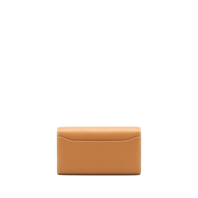 Hermes Constance Long To Go Wallet Epsom Gold GHW Stamp Z