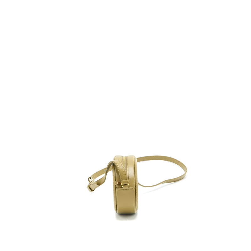 Celine Crossbody Oval Purse Calfskin Olive GHW