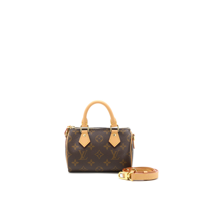 Louis Vuitton Nano Speedy Monogram Canvas GHW