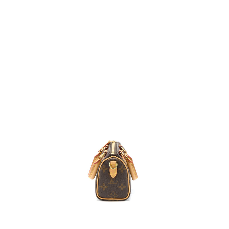 Louis Vuitton Nano Speedy Monogram Canvas GHW