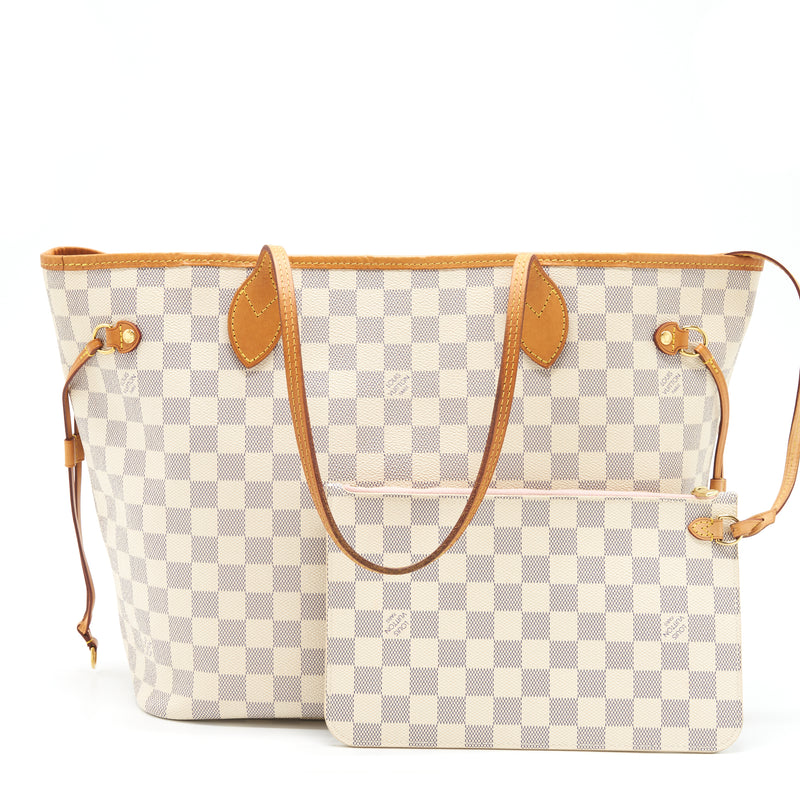 Louis Vuitton Neverfull MM Damier Azur GHW