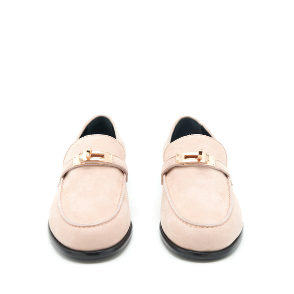Hermes Size 37.5 Destin Loafer Chevre Velours