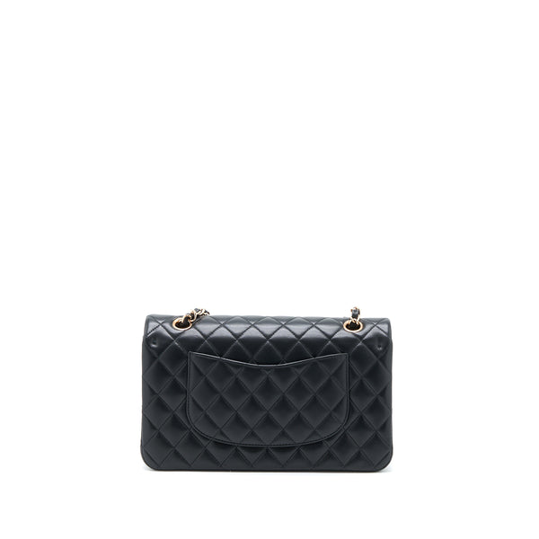 Chanel Medium Classic Flap Bag Lambskin Black RGHW (Microchip)