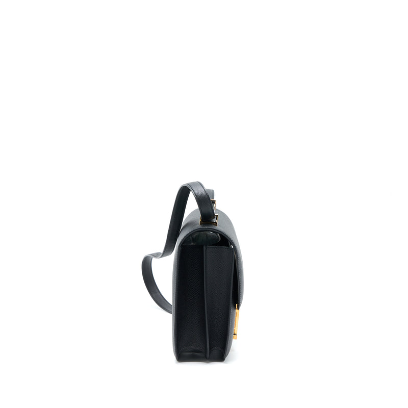 Hermes Constance 24 Epsom Black RGHW Stamp C