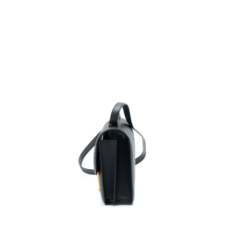 Hermes Constance 24 Epsom Black RGHW Stamp C