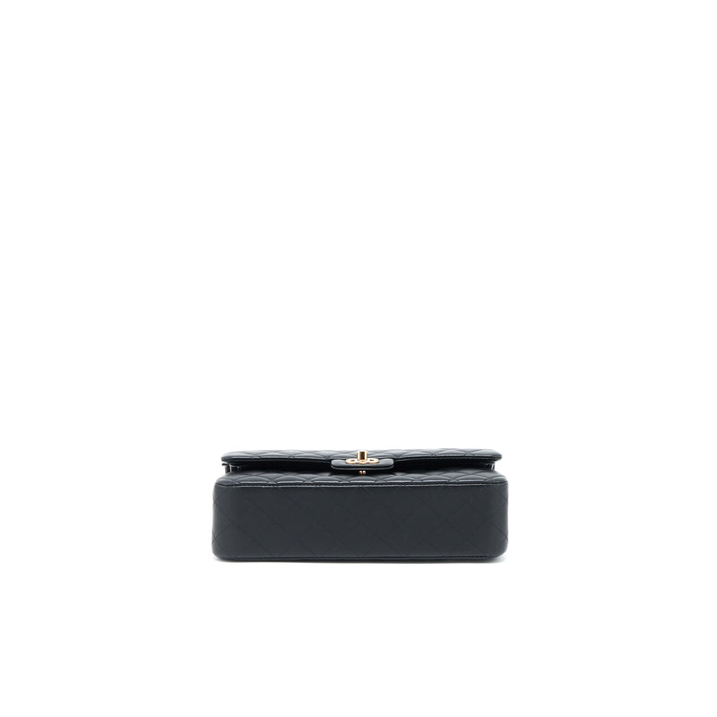 Chanel Medium Classic Flap Bag Lambskin Black RGHW (Microchip)
