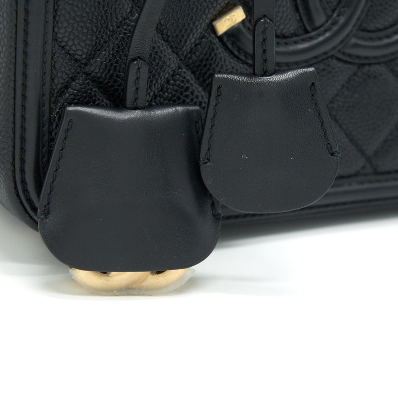 Chanel Cavia Leather Vanity Bag Black GHW