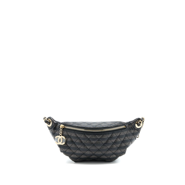 Chanel Seasonal Waist Bag Calfskin Black/Gold GHW