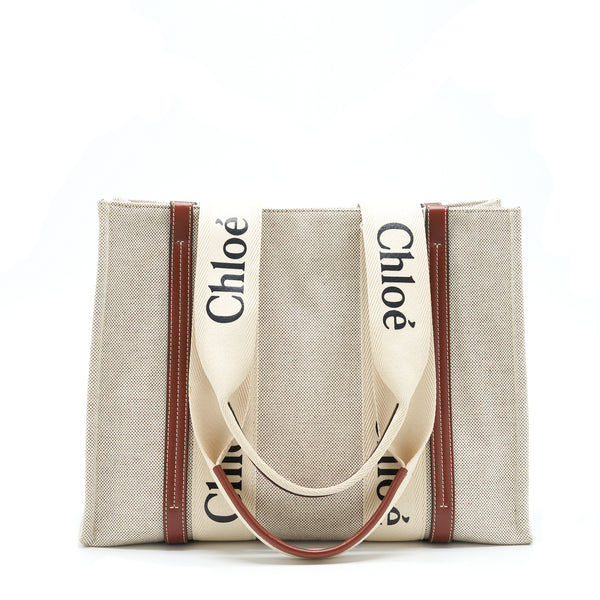 Chloe Canvas Tote Shoulder Bag
