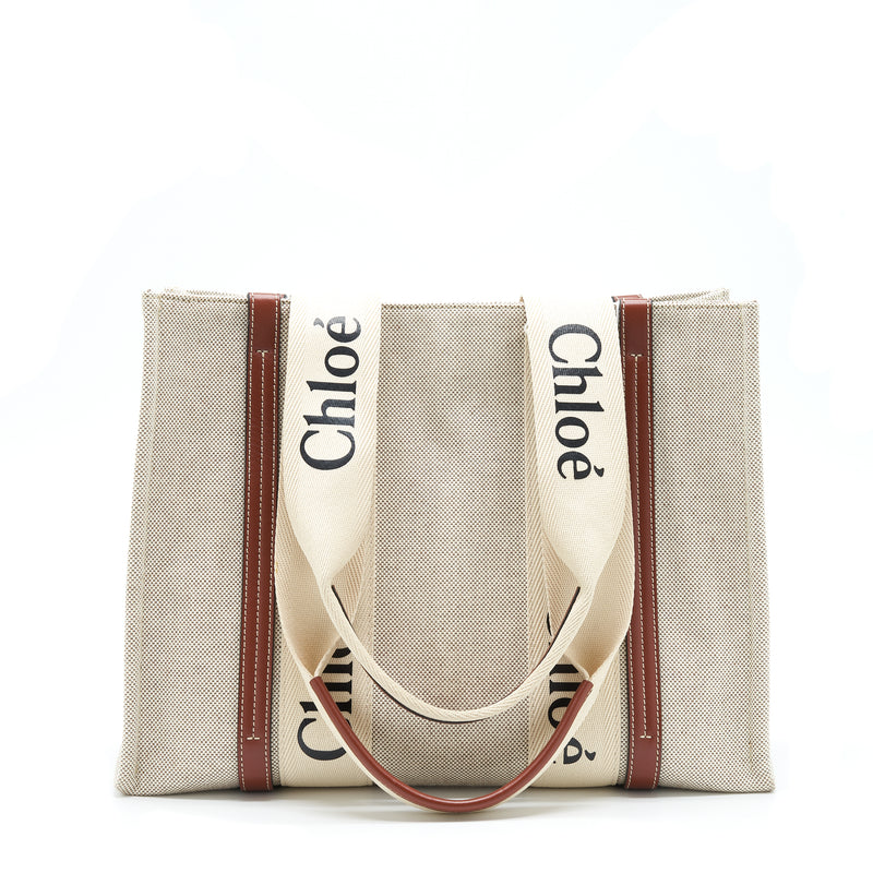 Chloe Canvas Tote Shoulder Bag